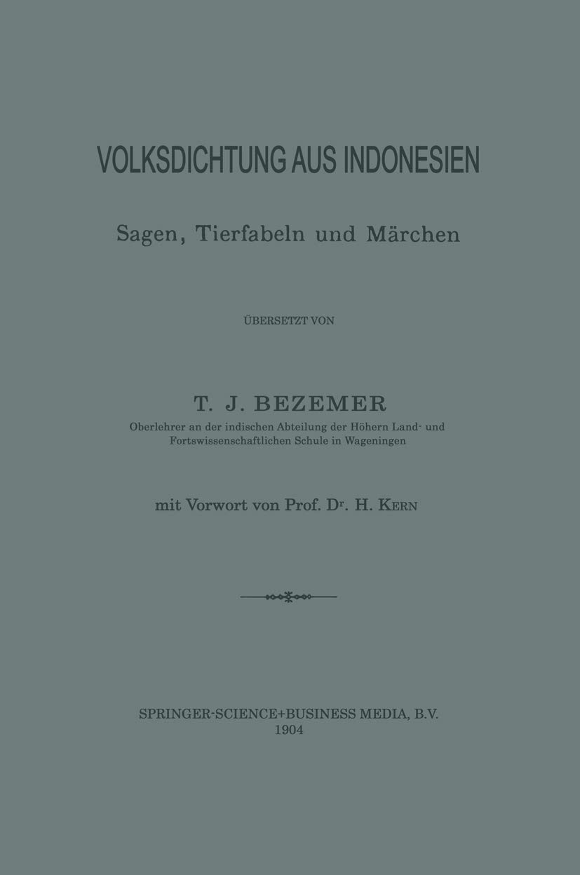 Volksdichtung Aus Indonesien (English, Tammo Jacob Bezemer) - Image 2 - BookBajar