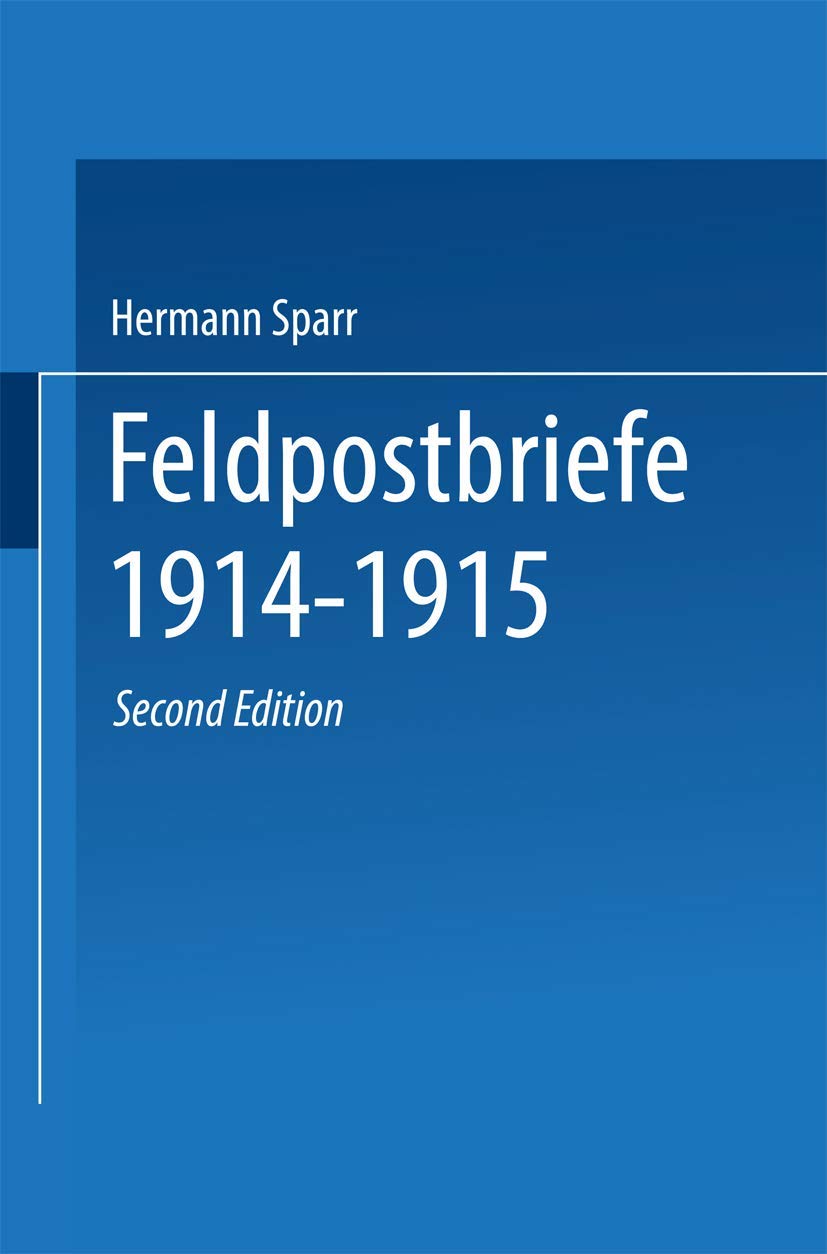 Feldpostbriefe 1914-1915 (English, Hermann Sparr) - Image 2 - BookBajar