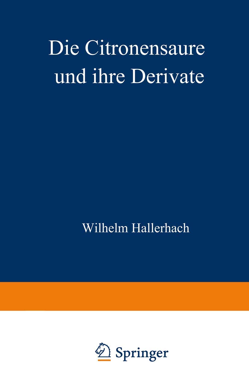 Die Citronensäure Und Ihre Derivate (English, Wilhelm Hallerbach) - Image 2 - BookBajar