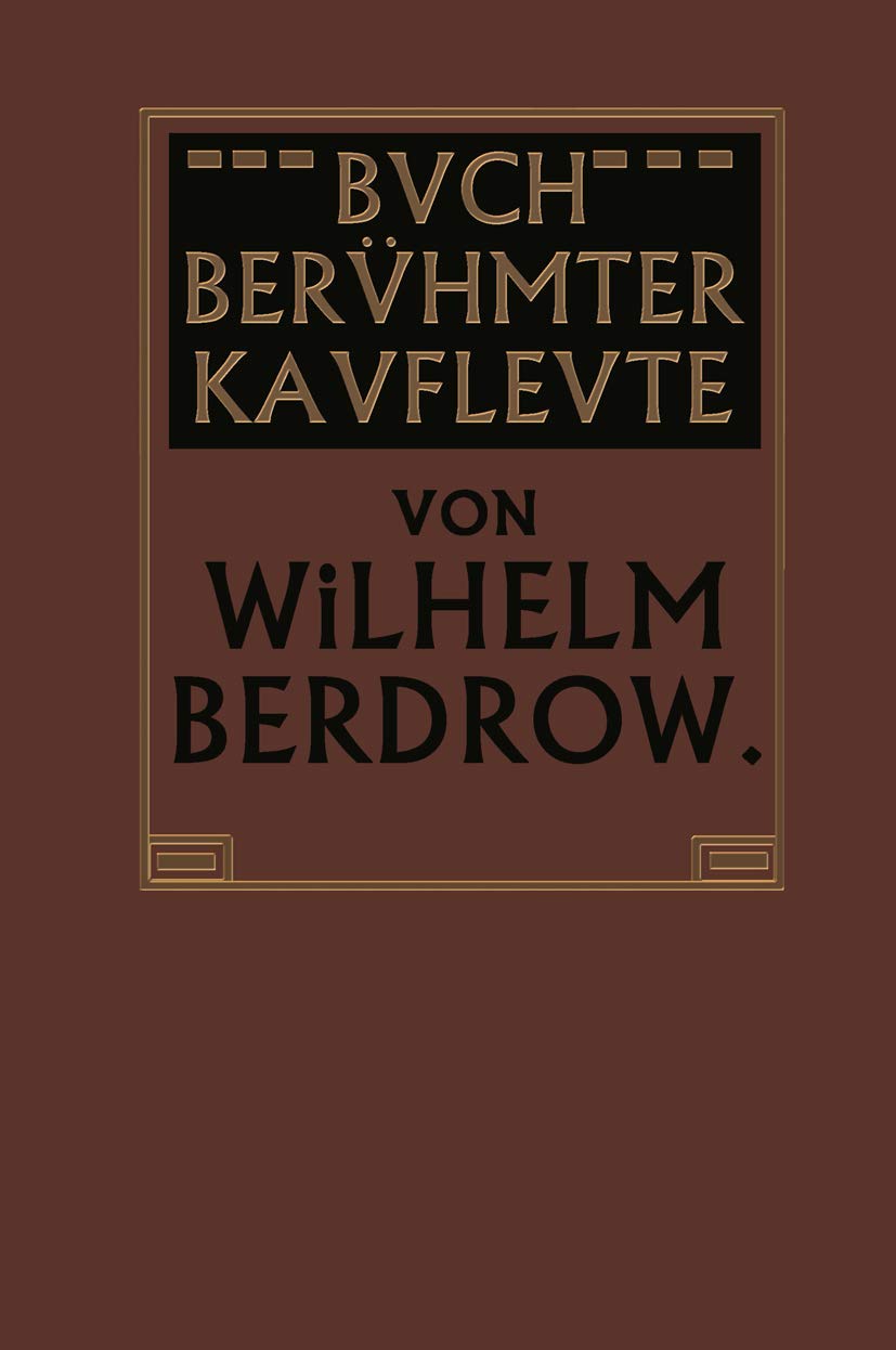Buch Berühmter Kaufleute (English, Wilhelm Berdrow) - Image 2 - BookBajar