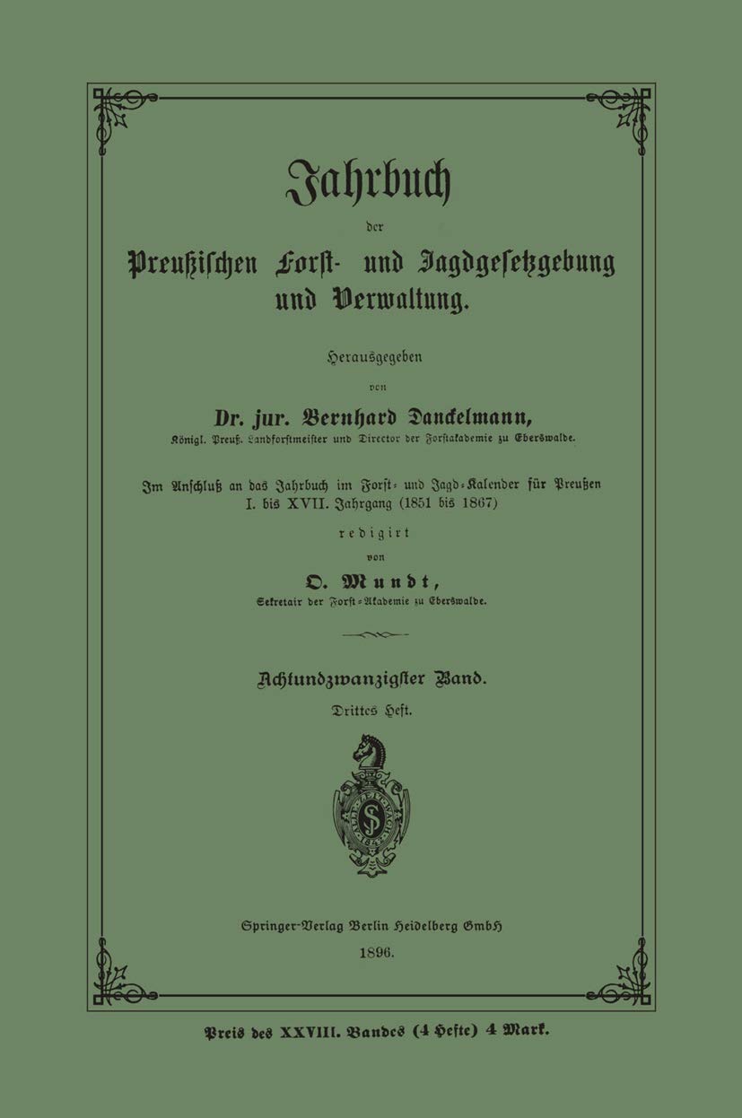 Jahrbuch Der Preußischen Forst- Und Jagdgesetzgebung Und Verwaltung (English, Bernhard Danckelmann) - Image 2 - BookBajar