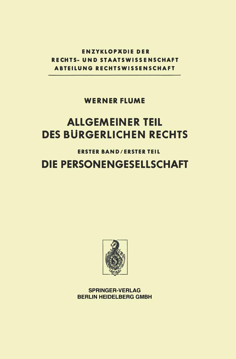 Allgemeiner Teil Des Bürgerlichen Rechts (English, Werner Flume) - Image 2 - BookBajar