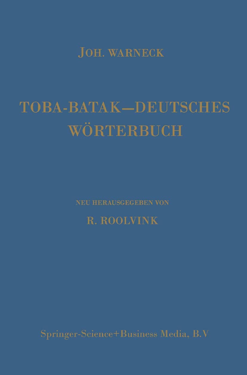 Toba-Batak--Deutsches Wörterbuch (English, Johannes Gustav Warneck | Johannes Winkler | R. Roolvink) - Image 2 - BookBajar