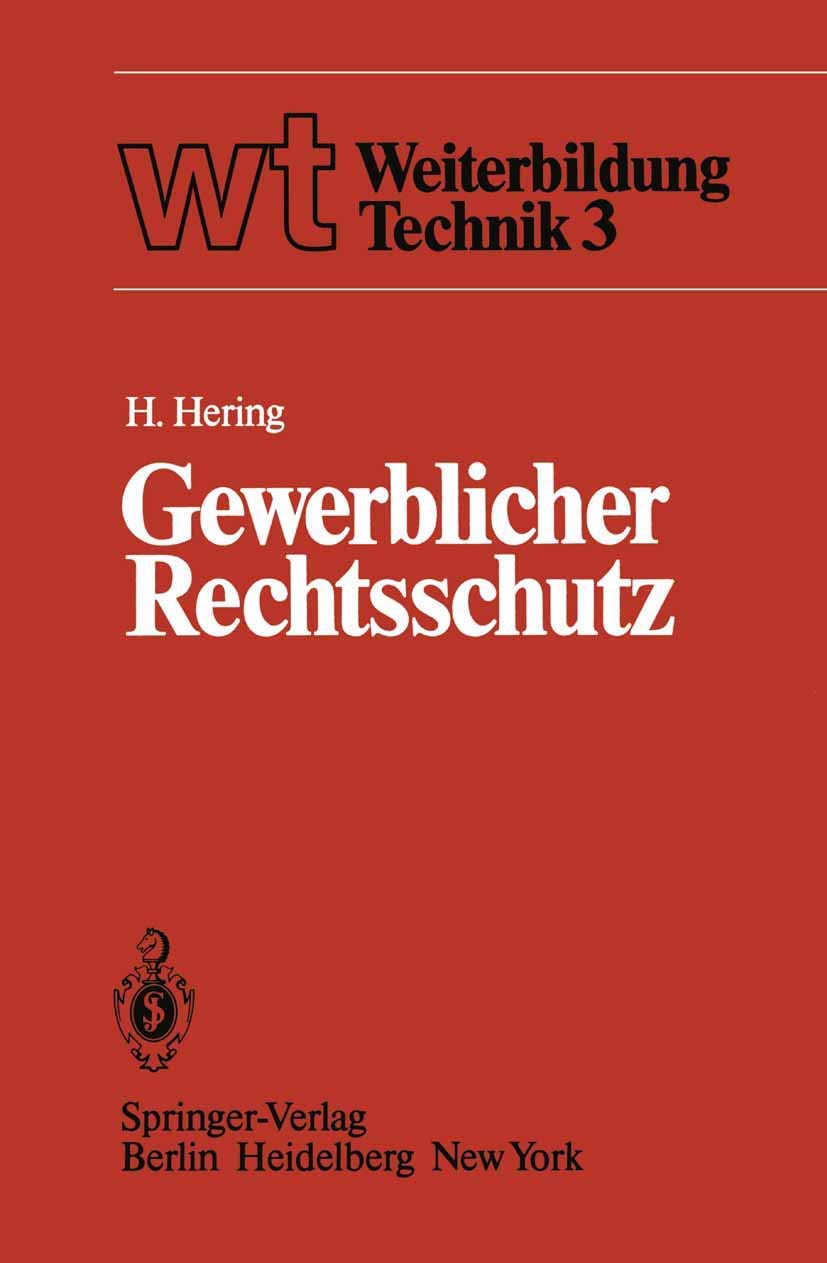 Gewerblicher Rechtsschutz (English, H. Hering) - Image 2 - BookBajar