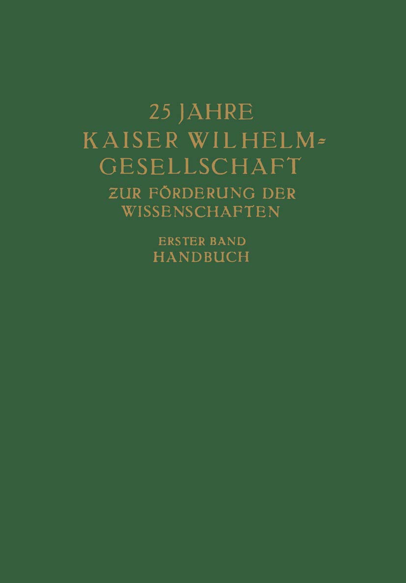 25 Jahre Kaiser Wilhelm = Gesellschaft Zur Förderung Der Wissenschaften (English, Max Planck) - Image 2 - BookBajar