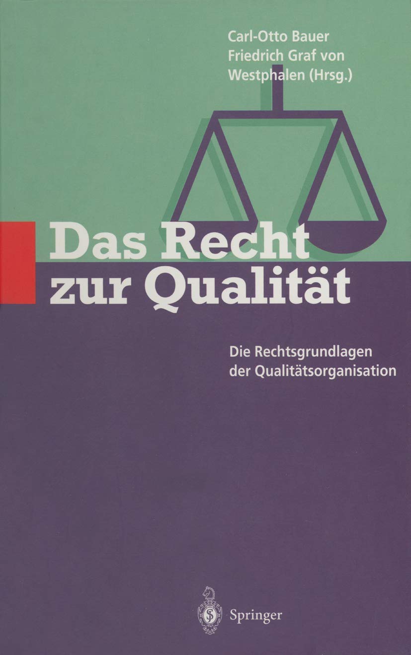 Das Recht Zur Qualität (English, G. Otto | Carl-Otto Bauer | H. -G Weiss) - Image 2 - BookBajar