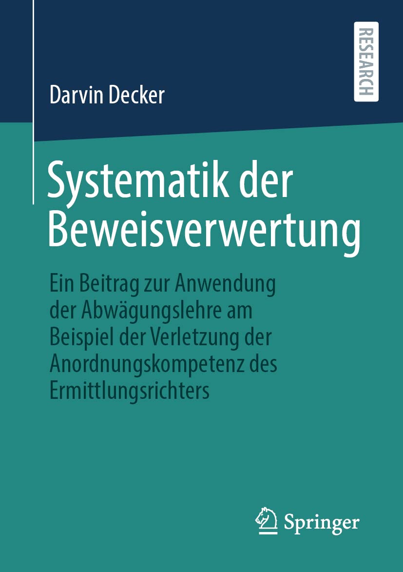 Systematik Der Beweisverwertung (English, Darvin Decker) - Image 2 - BookBajar