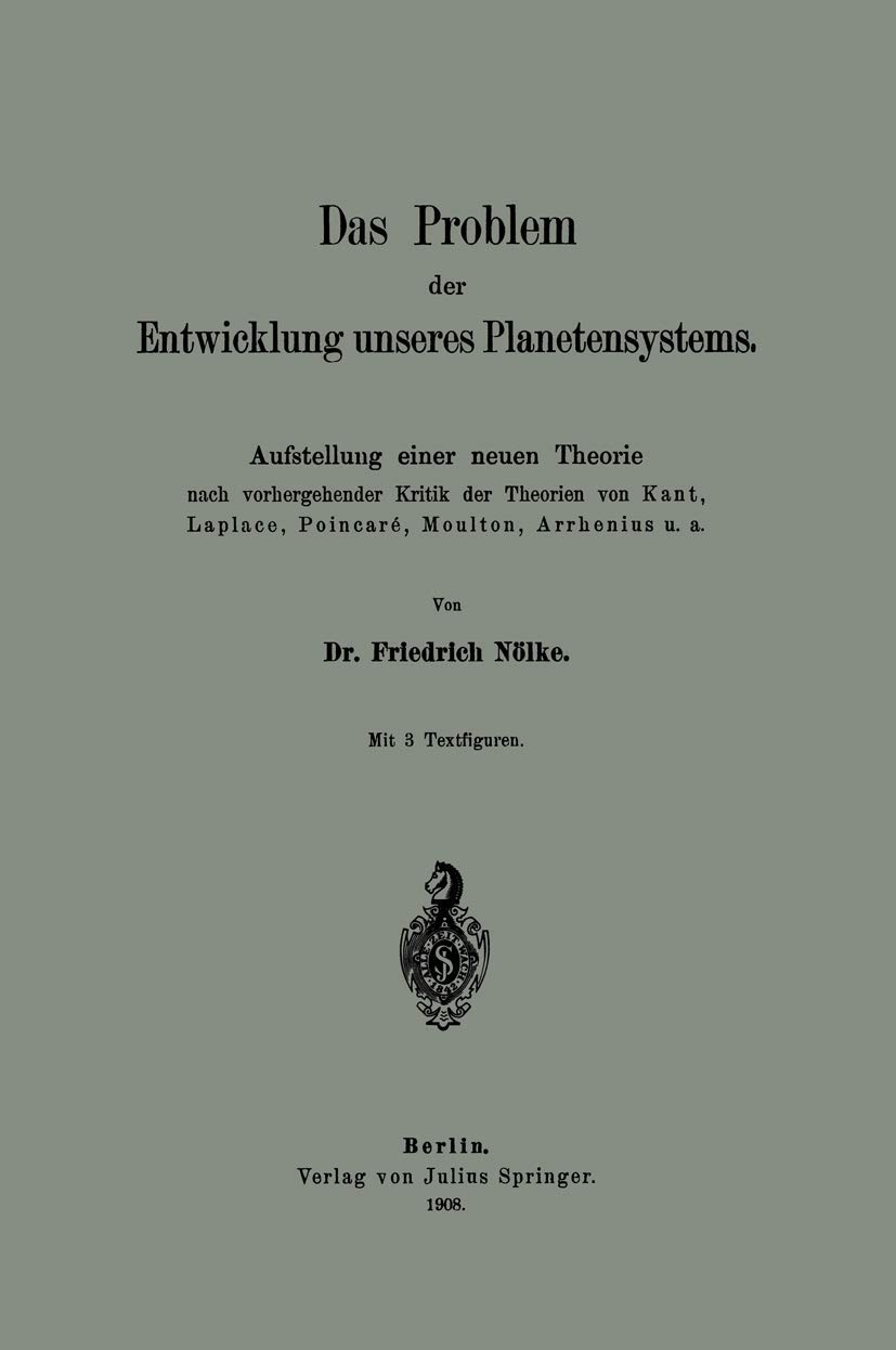 Das Problem Der Entwicklung Unseres Planetensystems (English, Friedrich Nölke) - Image 2 - BookBajar