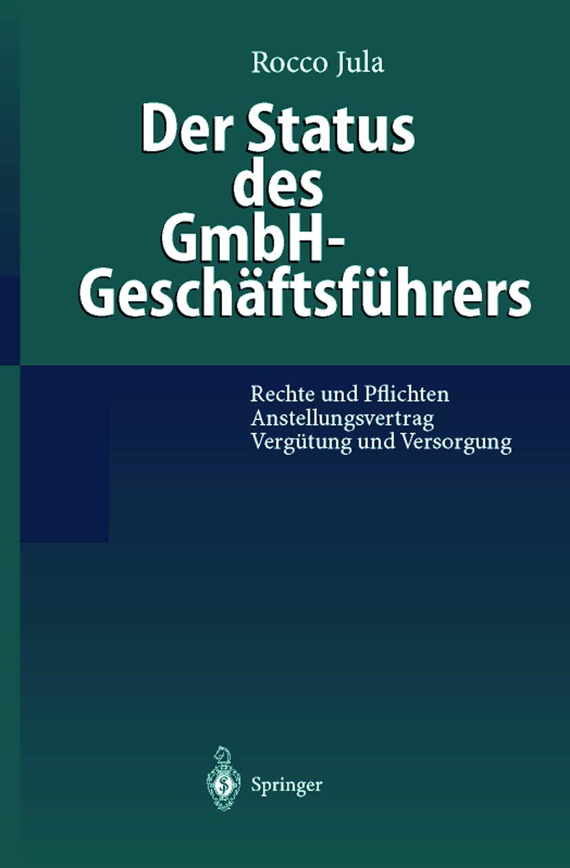 Der Status Des Gmbh-Geschäftsführers (English, Rocco Jula) - Image 2 - BookBajar