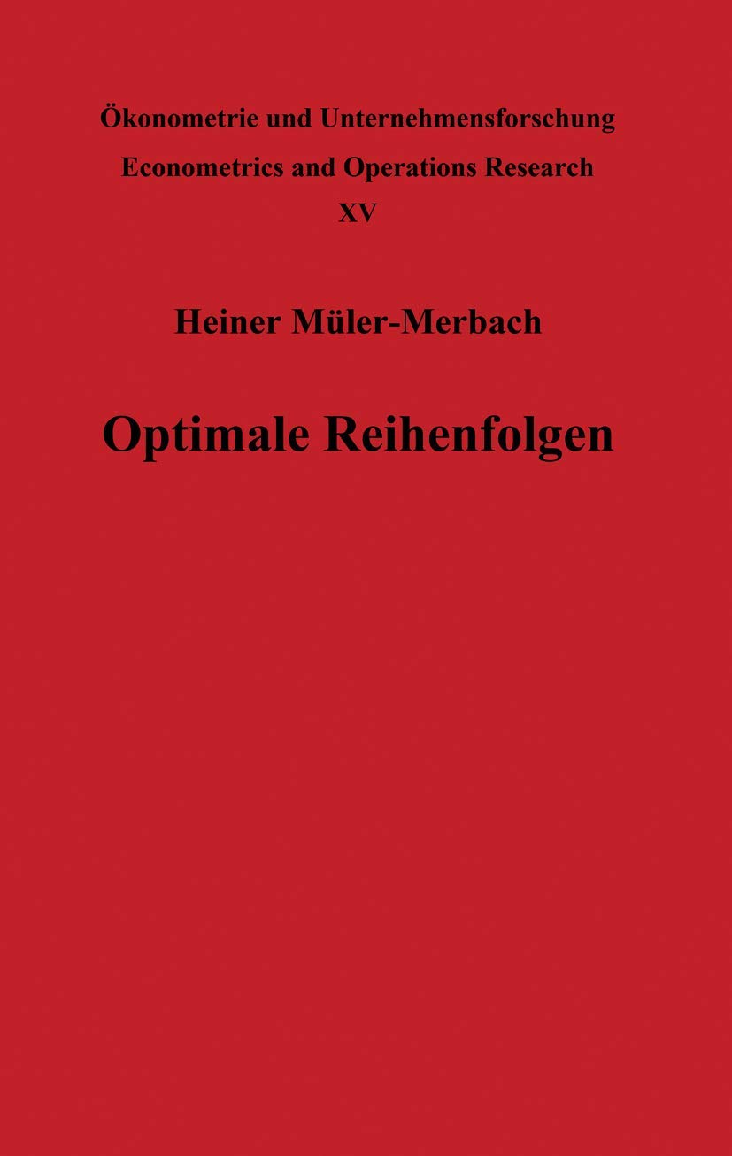 Optimale Reihenfolgen (English, H. Müller-Merbach) - Image 2 - BookBajar
