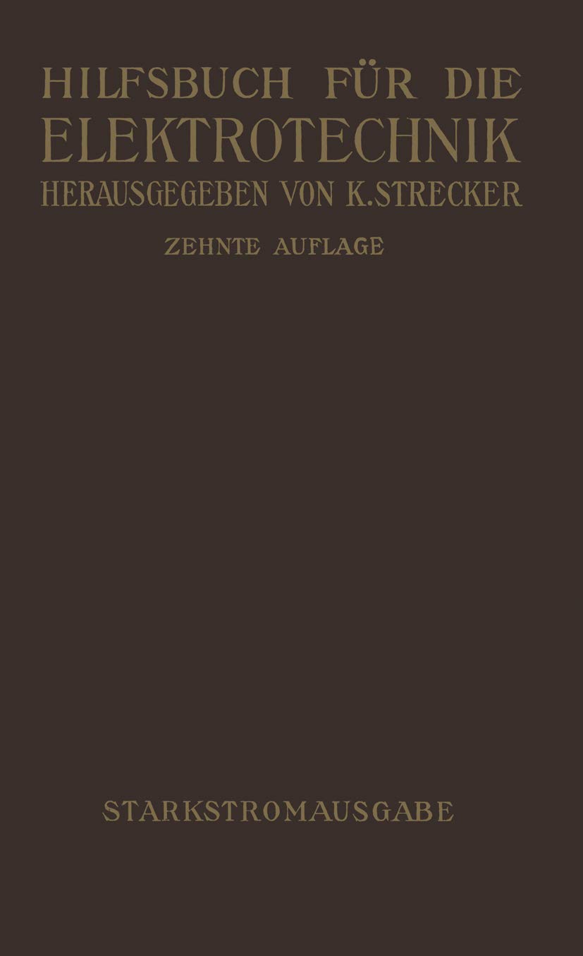 Hilfsbuch Für Die Elektrotechnik (English, Karl Strecker) - Image 2 - BookBajar
