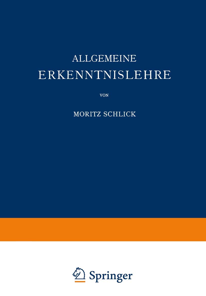 Allgemeine Erkenntnislehre (English, Moritz Schlick) - Image 2 - BookBajar