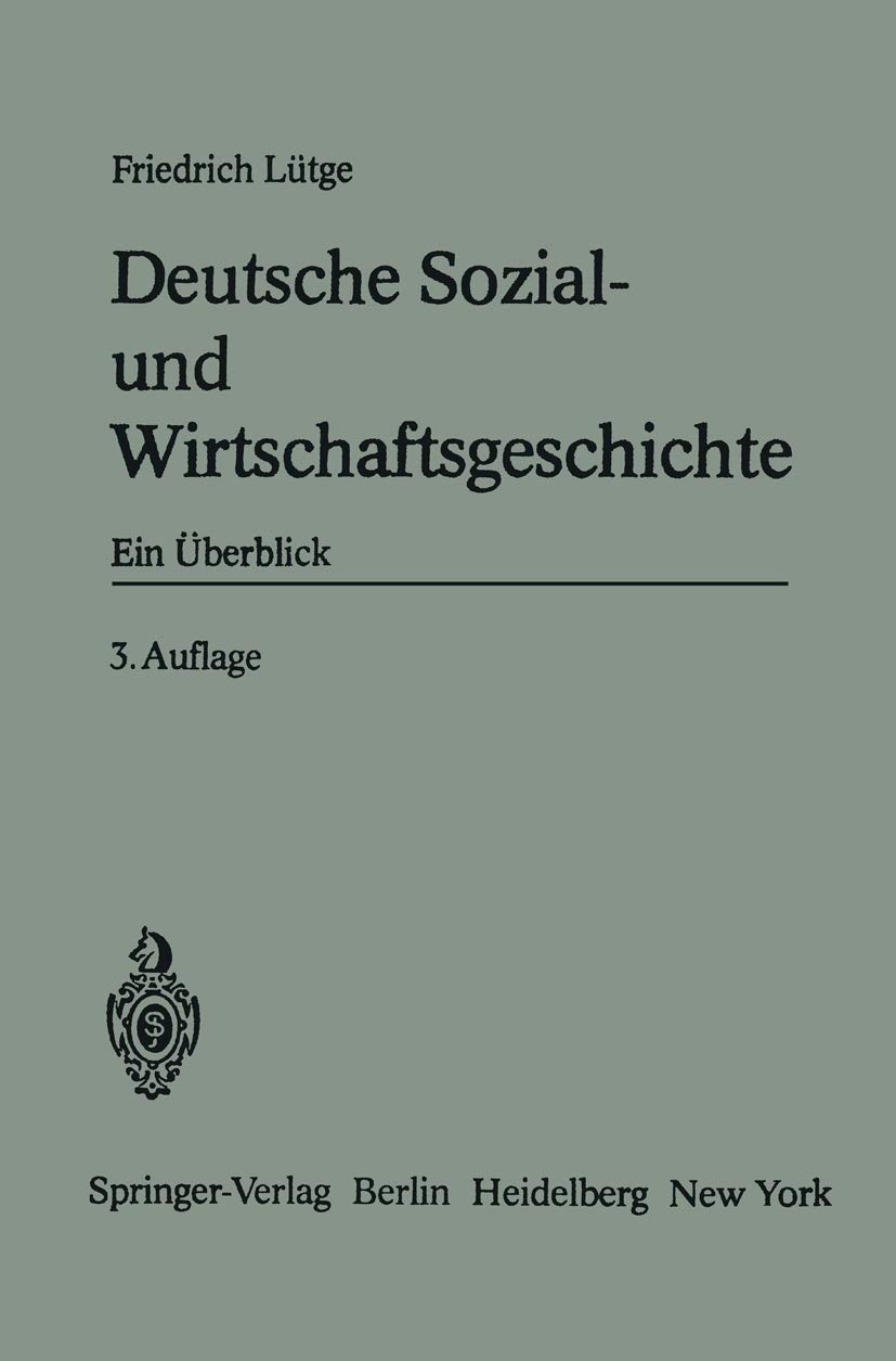 Deutsche Sozial- Und Wirtschaftsgeschichte (English, Friedrich Lütge) - Image 2 - BookBajar