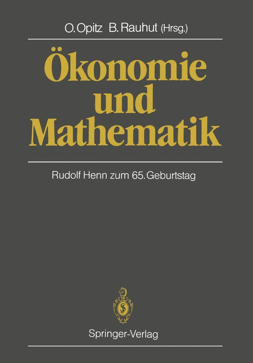 Ökonomie Und Mathematik (English, Otto Opitz | Burkhard Rauhut) - Image 2 - BookBajar