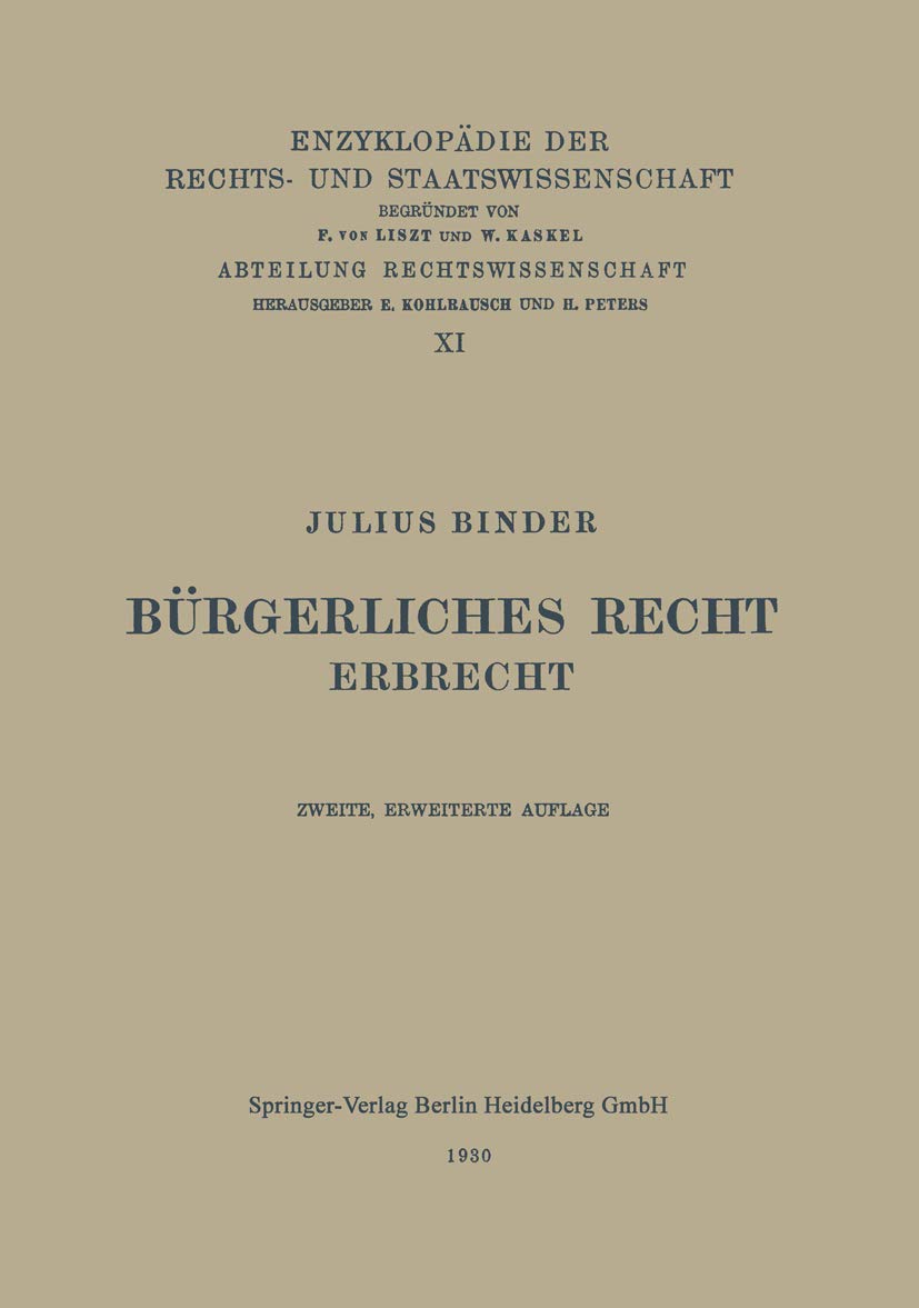 Bürgerliches Recht (English, Julius Binder) - Image 2 - BookBajar