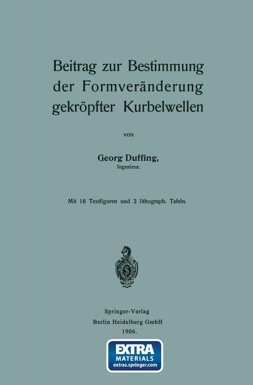 Beitrag Zur Bestimmung Der Formveränderung Gekröpfter Kurbelwellen (English, Georg Duffing) - Image 2 - BookBajar