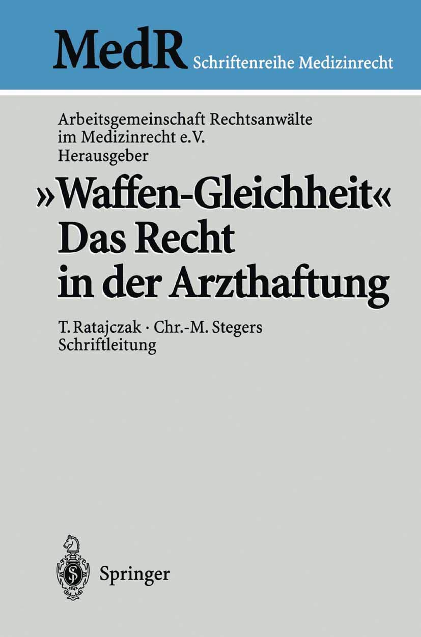 "Waffen-Gleichheit" (English, T. Ratajczak | Arbeitsgemeinschaft Rechtsanwälte Im Med | K. -O Bergmann) - Image 2 - BookBajar