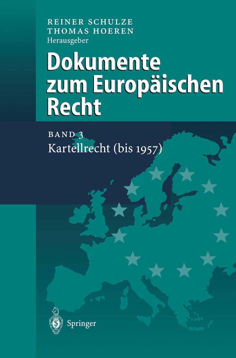 Dokumente Zum Europäischen Recht (English, Reiner Schulze | Thomas Hoeren) - Image 2 - BookBajar