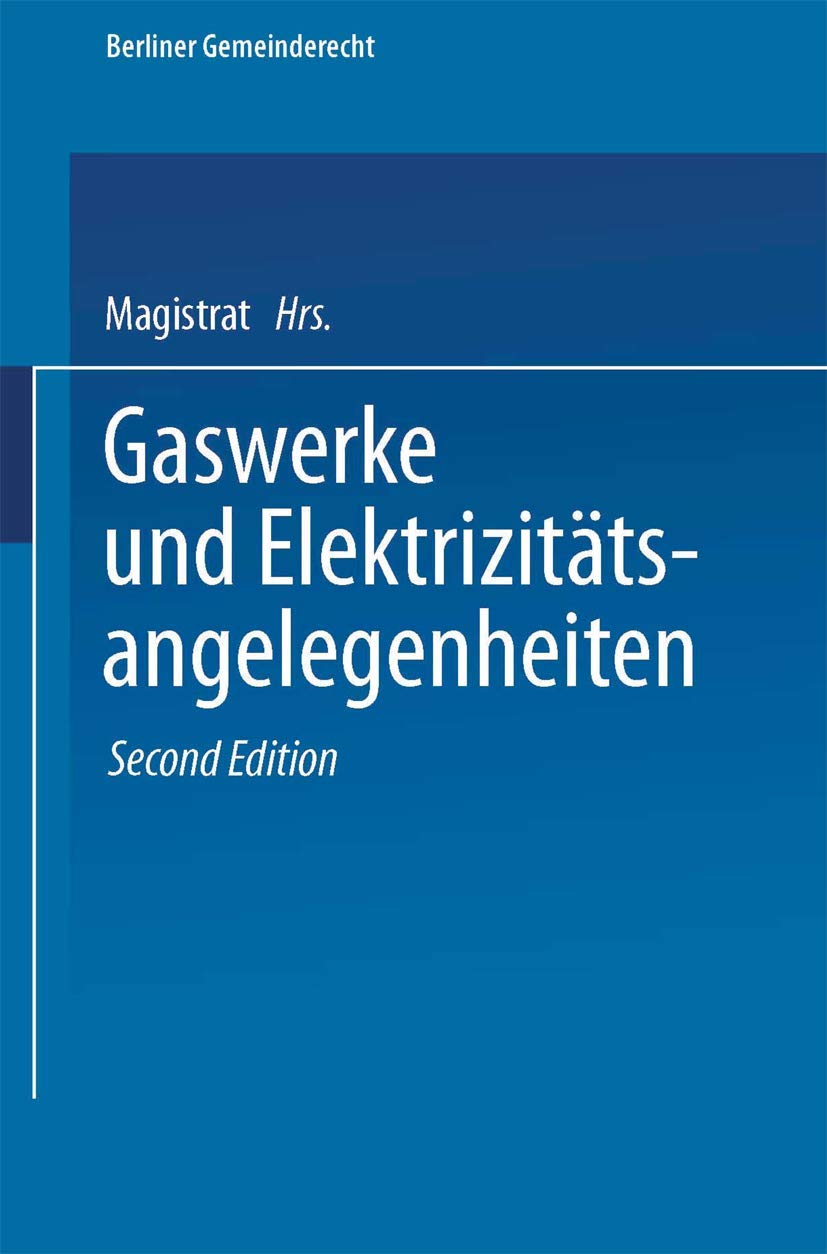 Gaswerke Und Elektrizitätsangelegenheiten (English, Magistrat Von Berlin) - Image 2 - BookBajar