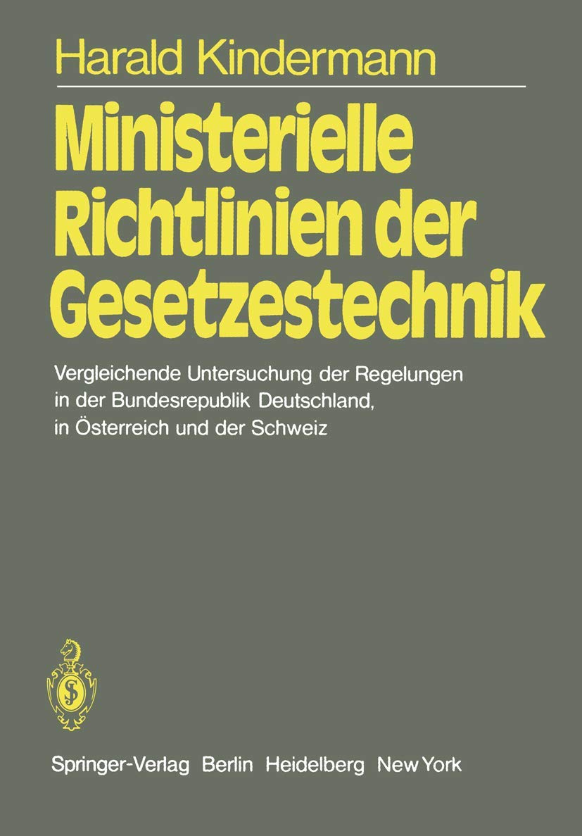 Ministerielle Richtlinien Der Gesetzestechnik (English, H. Kindermann) - Image 2 - BookBajar