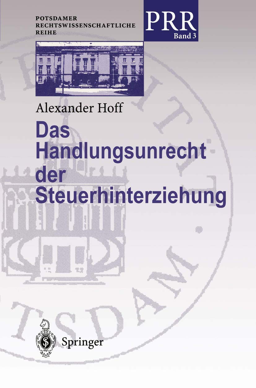 Das Handlungsunrecht Der Steuerhinterziehung (English, Alexander Hoff) - Image 2 - BookBajar