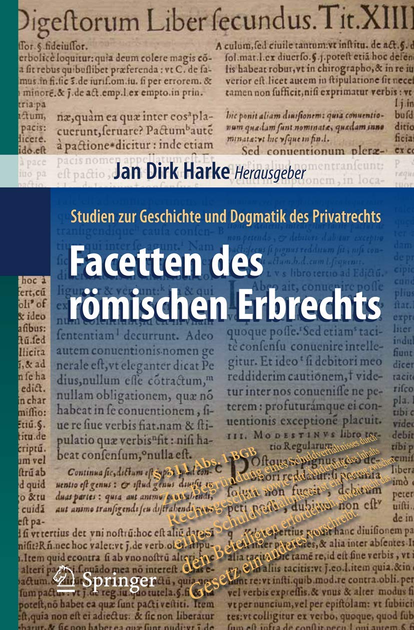 Facetten Des Römischen Erbrechts (English, Jan Dirk Harke) - Image 2 - BookBajar