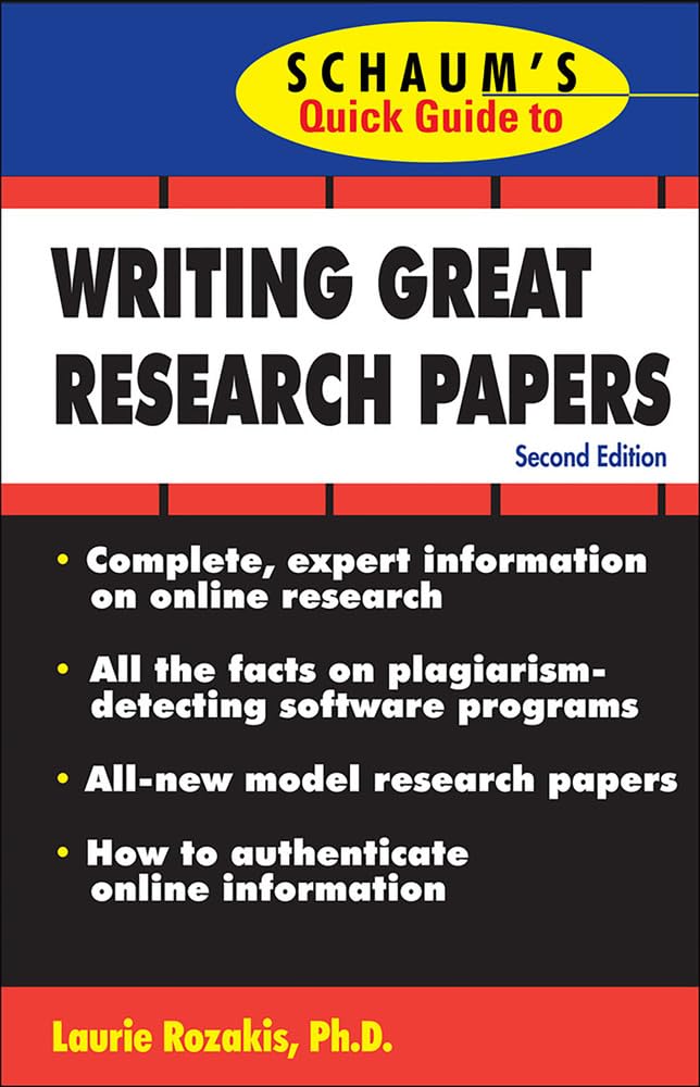 Buy Schaum's Quick Guide to Writing Great Research Papers Online at Best Price - BookBajar