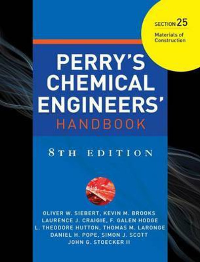 Buy Perry's Chemical Engineer's Handbook, 8th Edition, Section 25 (English, Paperback) Online at Best Price - BookBajar