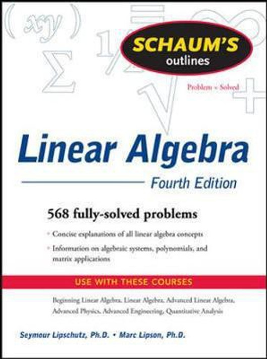 Buy Schaum's Outline of Linear Algebra Fourth Edition (English, Paperback) Online at Best Price - GlowMirror