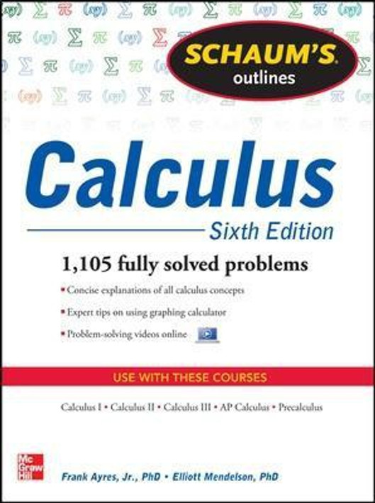 Buy Schaum's Outline of Calculus, 6th Edition (English, Paperback) Online at Best Price - BookBajar