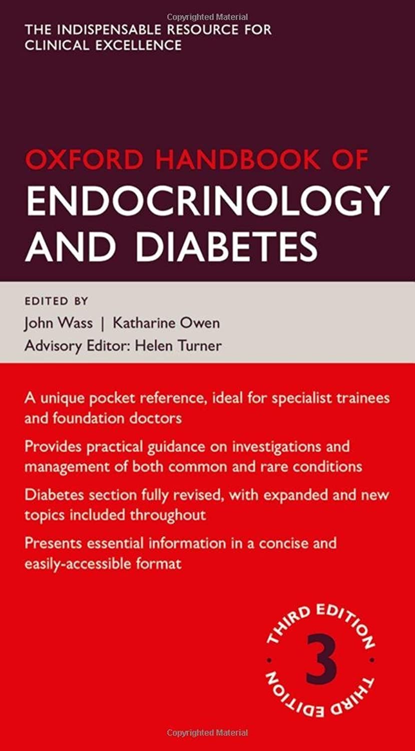 Buy Oxford Handbook OF Endocrinology AND Diabetes 3E (English, Paperback, Wass J., Katharine Owen, Helen Turner) Online at Best Price - BookBajar