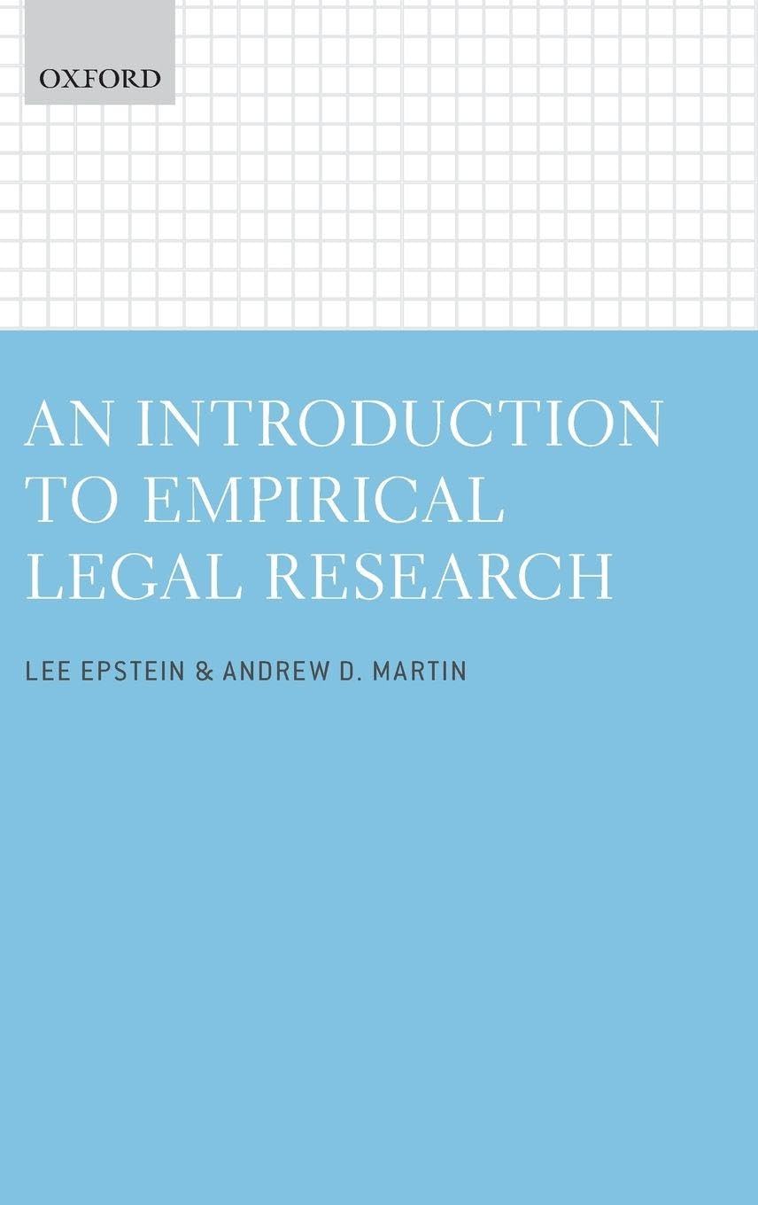Buy An Introduction to Empirical Legal Research (English, Paperback, Lee Epstein) Online at Best Price - BookBajar