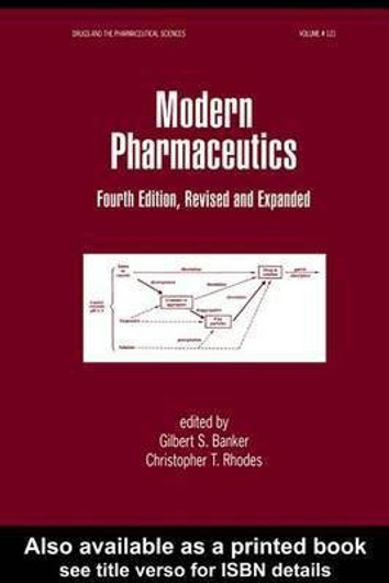 Buy Modern Pharmaceutics Revised and Expanded (English, Paperback) Online at Best Price - BookBajar