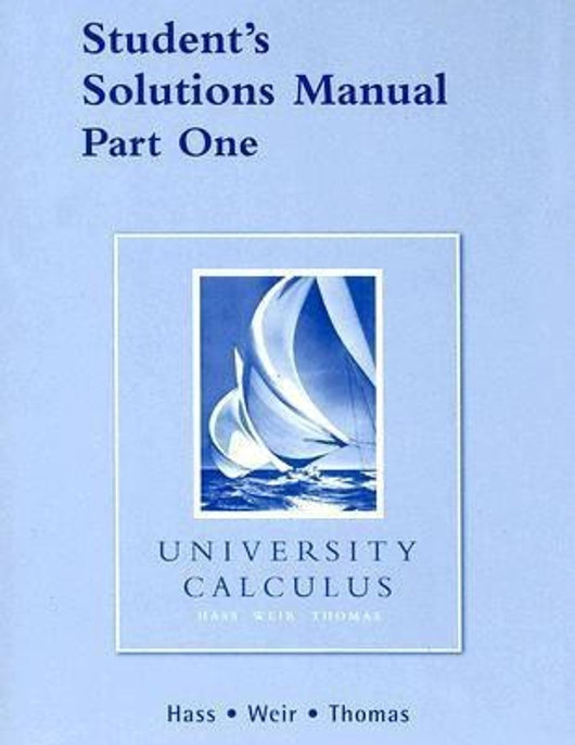 Buy Student Solutions Manual Part 1 for University Calculus (English, Paperback) Online at Best Price - BookBajar