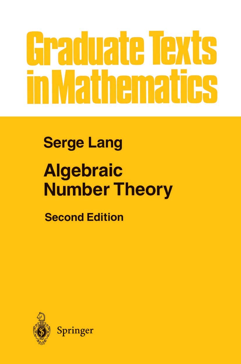Buy Algebraic Number Theory (English, Serge Lang) Online at Best Price - BookBajar