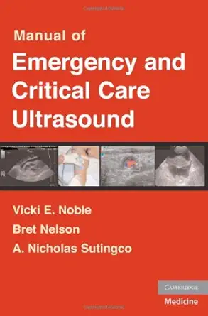 Buy Manual of Emergency and Critical Care Ultrasound (English, Paperback, Noble) Online at Best Price - BookBajar