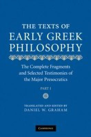 Buy The Texts of Early Greek Philosophy (English, Paperback) Online at Best Price - BookBajar