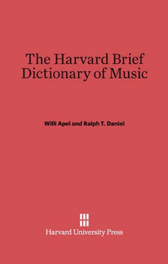 Buy The Harvard Brief Dictionary of Music (English, Paperback) Online at Best Price - BookBajar