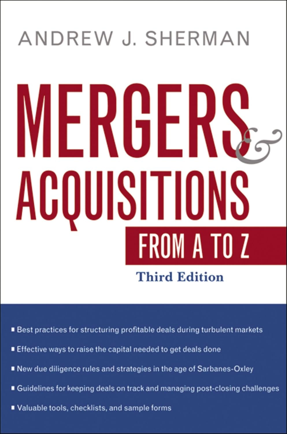 Buy Mergers & Acquisitions from A to Z (English, Paperback, Andrew J. Sherman) Online at Best Price - BookBajar