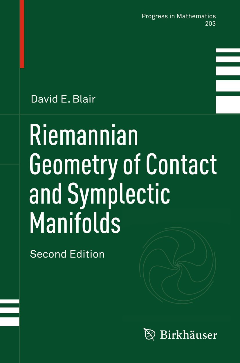 Buy Riemannian Geometry of Contact and Symplectic Manifolds: 203 (Progress in Mathematics) (English, Paperback, David E. Blair) Online at Best Price - BookBajar