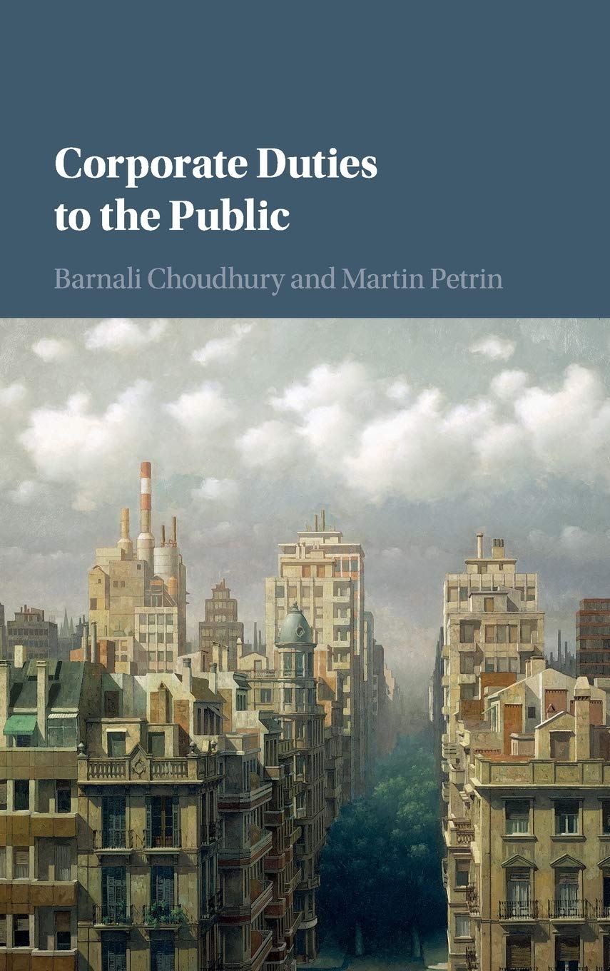 Buy Corporate Duties to the Public (English, Paperback, Barnali Choudhury, Martin Petrin) Online at Best Price - BookBajar