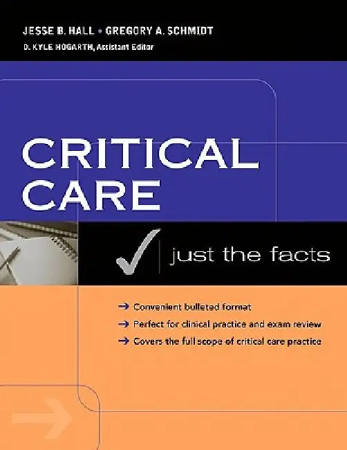 Buy Critical Care (English, Jesse B. Hall | Gregory a. Schmidt) Online at Best Price - BookBajar
