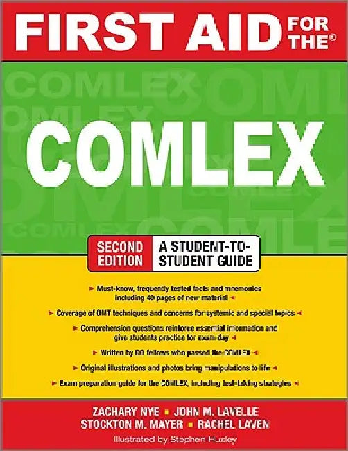Buy First Aid for the Comlex, Second Edition (English, Zachary Nye | John M. Lavelle | Stockton M. Mayer) Online at Best Price - BookBajar