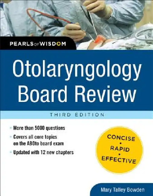 Buy Otolaryngology Board Review (English, Mary Talley Bowden) Online at Best Price - BookBajar