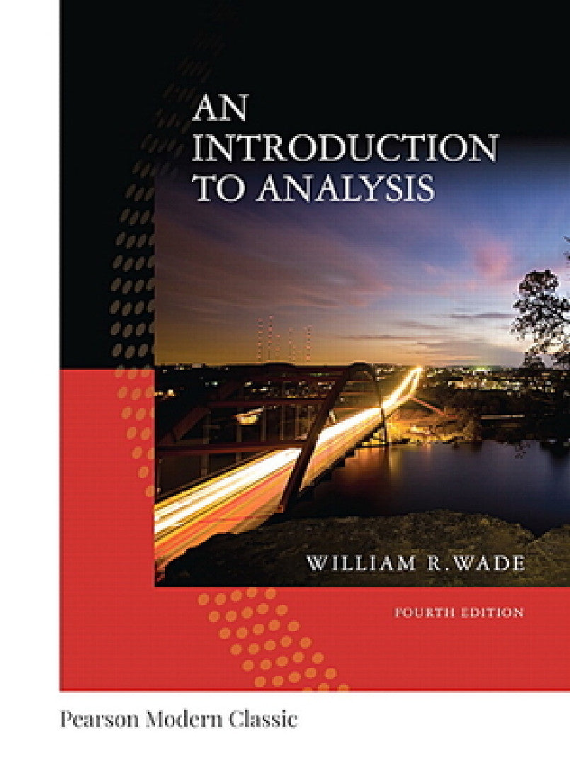 Buy Introduction to Analysis, an (Classic Version) (English, William Wade) Online at Best Price - BookBajar