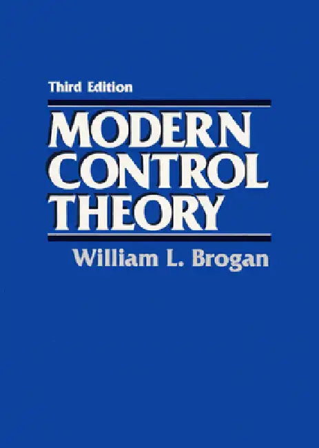 Buy Modern Control Theory (English, William Brogan) Online at Best Price - BookBajar