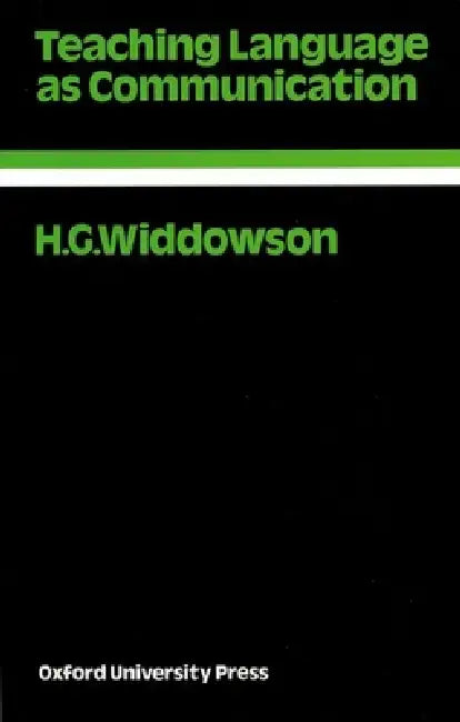 Buy Teaching Language as Communication (English, H. G. Widdowson) Online at Best Price - BookBajar