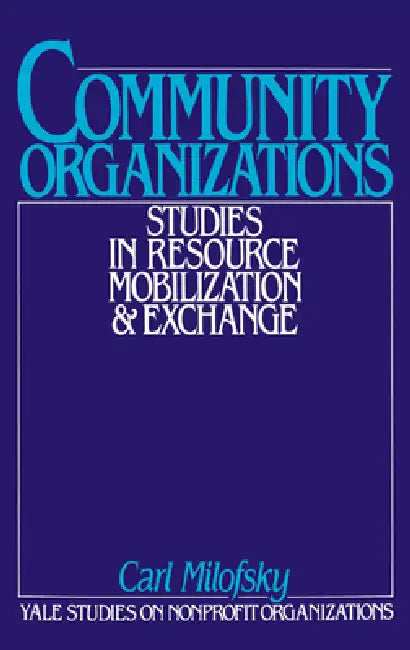 Buy Community Organizations (English, Carl Milofsky | Kingman Brewster) Online at Best Price - BookBajar