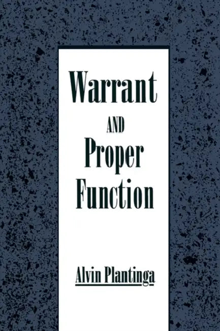 Buy Warrant and Proper Function (English, Alvin Plantinga) Online at Best Price - BookBajar