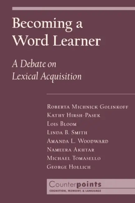 Buy Becoming a Word Learner (English, Lois Bloom | Linda B. Smith | Amanda L. Woodward) Online at Best Price - BookBajar